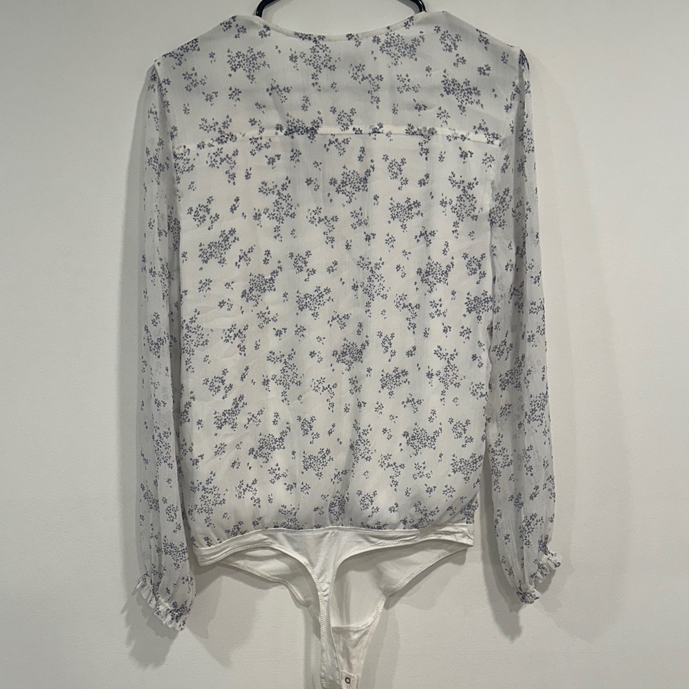 Abercrombie & Fitch Blue Floral Blouse - Picture 3 of 3
